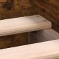 Preview: Bettgestell Räuchereiche 75x190 cm Holzwerkstoff