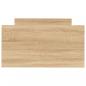 Preview: Bettgestell Sonoma-Eiche 75x190 cm Holzwerkstoff