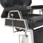 Preview: Friseurstuhl Schwarz 72×68×98 cm Kunstleder