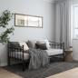 Preview: Ausziehsofa Bettgestell Schwarz Metall 90x200 cm