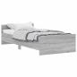 Preview: Bettgestell Grau Sonoma 90x200 cm Holzwerkstoff