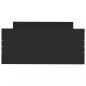 Preview: Bettgestell Schwarz 90x190 cm Holzwerkstoff