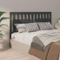 Preview: Bett-Kopfteil Grau 165,5x4x100 cm Massivholz Kiefer