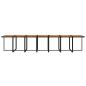 Preview: 15-tlg. Garten-Essgruppe mit Kissen Schwarz Poly Rattan