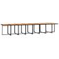 Preview: 21-tlg. Garten-Essgruppe mit Kissen Schwarz Poly Rattan
