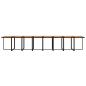 Preview: 21-tlg. Garten-Essgruppe mit Kissen Schwarz Poly Rattan