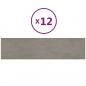 Preview: Wandpaneele 12 Stk. Hellgrau 60x15 cm Samt 1,08 m²