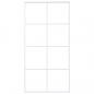 Preview: Schiebetür ESG Glas und Aluminium mattiert 102,5x205 cm Weiß