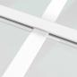 Preview: Schiebetür ESG Glas und Aluminium mattiert 102,5x205 cm Weiß