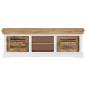 Preview: TV-Schrank 118 x 30 x 40 cm Massivholz Mango