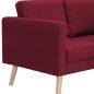 Preview: 3-Sitzer-Sofa Stoff Weinrot