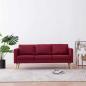 Preview: 3-Sitzer-Sofa Stoff Weinrot