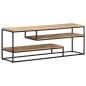 Preview: TV-Schrank 130x30x45 cm Raues Mangoholz