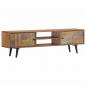 Preview: TV-Schrank 140×30×40 cm Massivholz Akazie