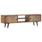 Preview: TV-Schrank 140×30×40 cm Massivholz Akazie