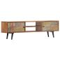 Preview: TV-Schrank 140×30×40 cm Massivholz Akazie