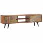Preview: TV-Schrank 140×30×40 cm Massivholz Akazie