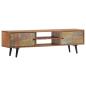 Preview: TV-Schrank 140×30×40 cm Massivholz Akazie