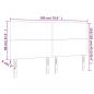 Preview: LED Kopfteil Schwarz 180x5x118/128 cm Kunstleder