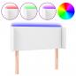 Preview: LED Kopfteil Weiß 83x16x78/88 cm Kunstleder