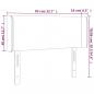 Preview: LED Kopfteil Grau 83x16x78/88 cm Kunstleder