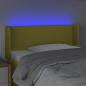 Preview: LED Kopfteil Grün 103x16x78/88 cm Stoff