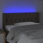 Preview: LED Kopfteil Taupe 93x16x78/88 cm Stoff