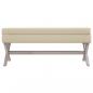 Preview: Hocker mit Stauraum 110x45x49 cm Leinen