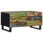 Preview: Couchtisch 80x50x40 cm Altholz Massiv & Holzwerkstoff