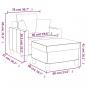 Preview: Sessel mit Hocker Weinrot 60 cm Stoff