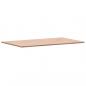 Preview: Tischplatte 100x60x1,5 cm Rechteckig Massivholz Buche