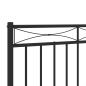 Preview: ARDEBO.de - Kopfteil Metall Schwarz 100 cm