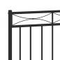 Preview: Kopfteil Metall Schwarz 75 cm