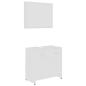 Preview: 3-tlg. Badmöbel-Set Weiß Holzwerkstoff