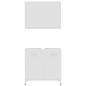 Preview: 3-tlg. Badmöbel-Set Weiß Holzwerkstoff