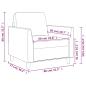 Preview: Sessel Creme 60 cm Kunstleder