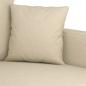 Preview: 2-Sitzer-Sofa Creme 120 cm Stoff