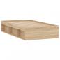 Preview: Bettgestell Sonoma-Eiche 100x200 cm