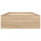 Preview: Bettgestell Sonoma-Eiche 100x200 cm