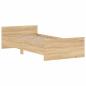 Preview: Bettgestell Sonoma-Eiche 100x200 cm Holzwerkstoff