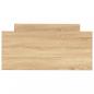 Preview: Bettgestell Sonoma-Eiche 100x200 cm Holzwerkstoff