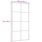 Preview: Schiebetür ESG Glas und Aluminium 102,5x205 cm Weiß
