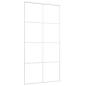 Preview: Schiebetür ESG Glas und Aluminium 102,5x205 cm Weiß
