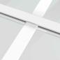 Preview: Schiebetür ESG Glas und Aluminium 102,5x205 cm Weiß