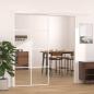Preview: Schiebetür ESG Glas und Aluminium 102,5x205 cm Weiß