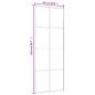 Preview: Schiebetür ESG-Mattglas und Aluminium 76x205 cm Weiß