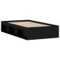Preview: Bettgestell Schwarz 100x200 cm