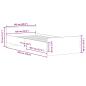 Preview: Bettgestell Betongrau 100x200 cm Holzwerkstoff