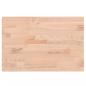 Preview: Tischplatte 60x40x1,5 cm Rechteckig Massivholz Buche