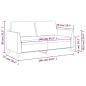 Preview: 2-Sitzer-Sofa Grau 140 cm Kunstleder